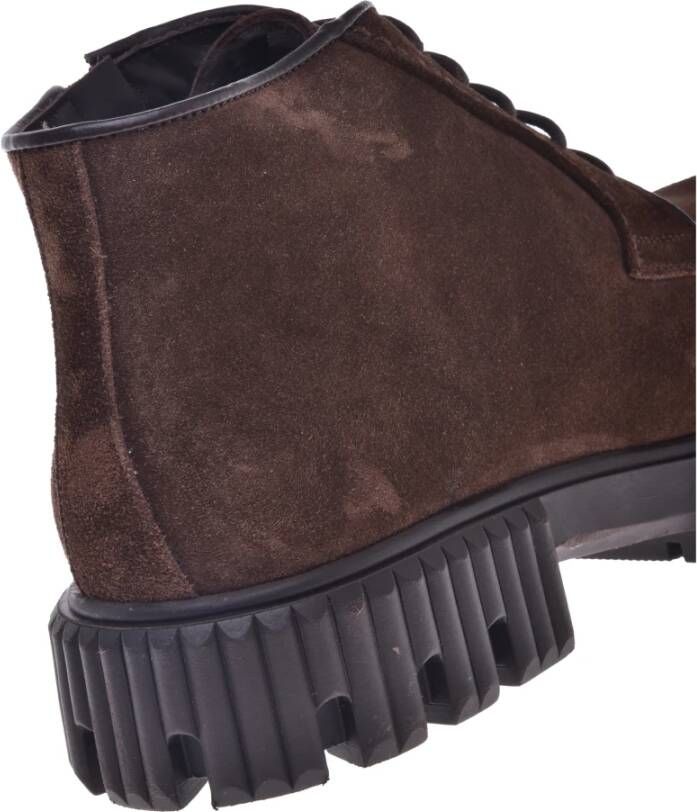 Baldinini Ankle boots in dark brown suede Brown Heren