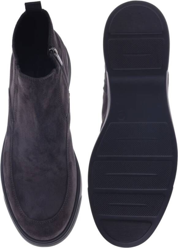 Baldinini Ankle boots in dark grey suede Blue Heren