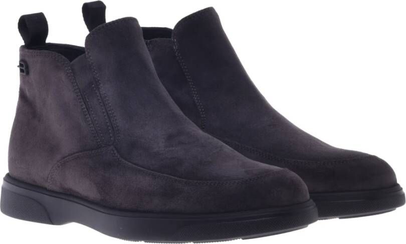 Baldinini Ankle boots in dark grey suede Blue Heren