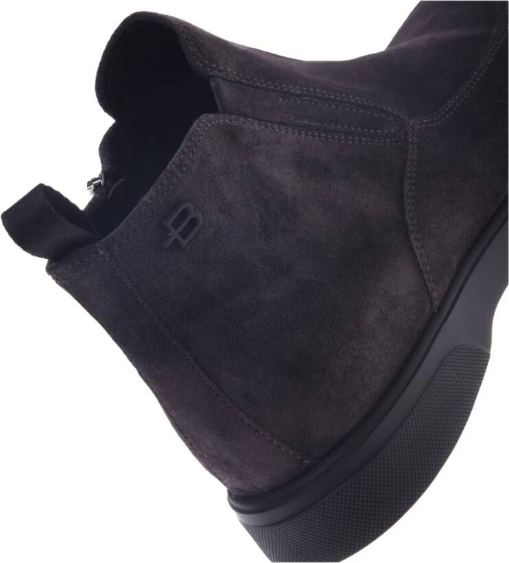 Baldinini Ankle boots in dark grey suede Blue Heren