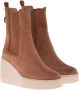 Baldinini Ankle boots in leather suede with elastic Brown Dames - Thumbnail 3