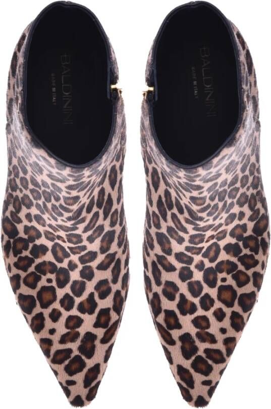 Baldinini Ankle boots in leopard-print pony skin Multicolor Dames