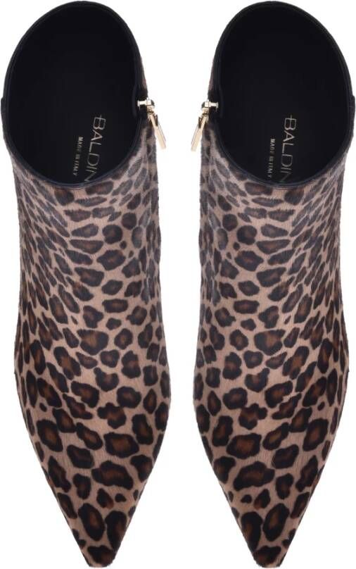 Baldinini Ankle boots in leopard-print pony skin Multicolor Dames