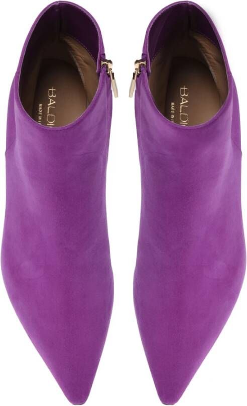 Baldinini Ankle boots in purple suede Purple Dames