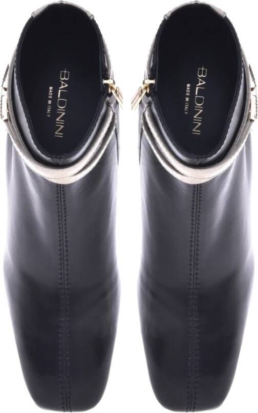 Baldinini Ankle boots in vanilla and black leather Multicolor Dames