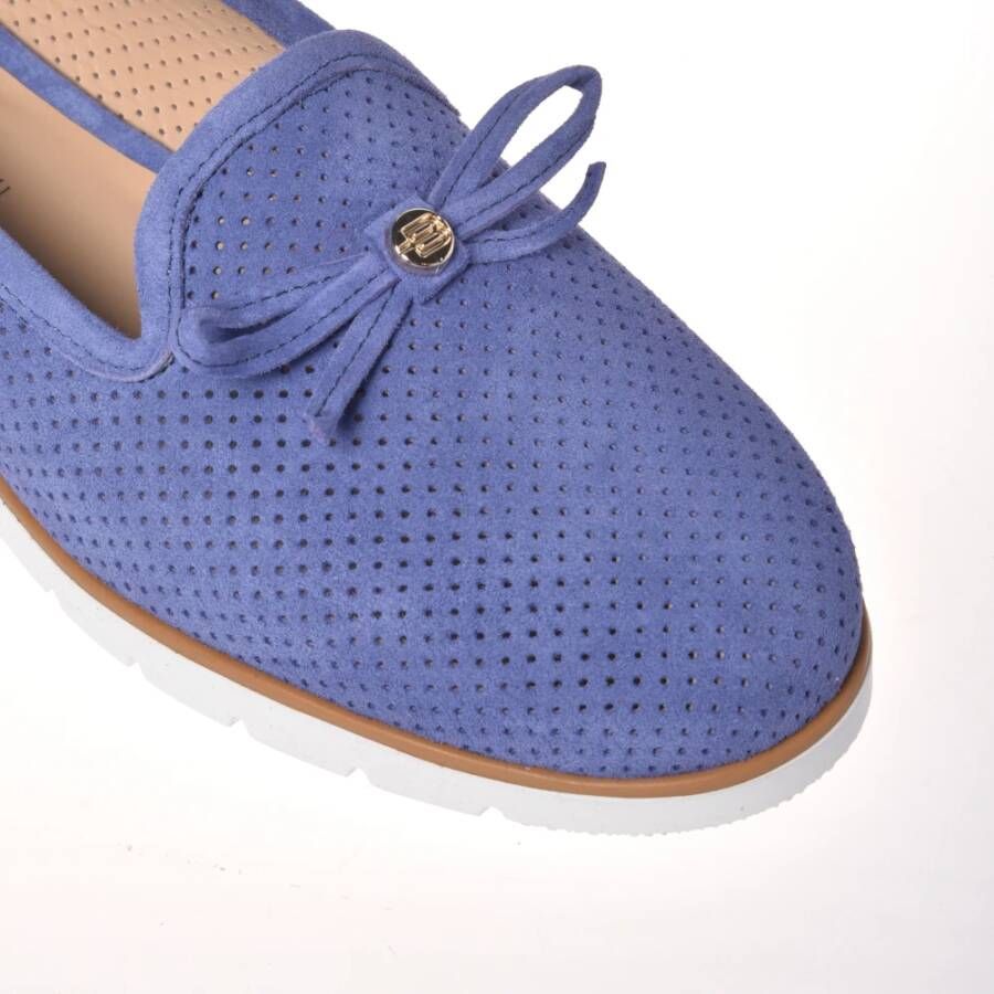 Baldinini Ballerina pump in blue nubuck Blue Dames