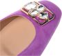 Baldinini Ballerina pump in purple suede Purple Dames - Thumbnail 4