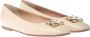 Baldinini Ballerina pump in vanilla leather Beige Dames - Thumbnail 3