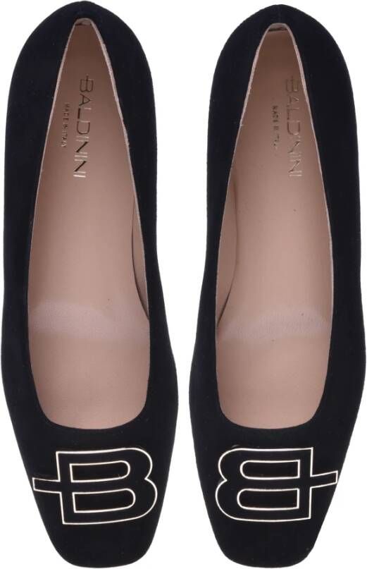 Baldinini Ballerina pumps in black suede Black Dames