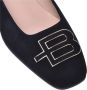 Baldinini Ballerina pumps in black suede Black Dames - Thumbnail 4