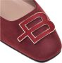 Baldinini Ballerina pumps in red suede Red Dames - Thumbnail 4