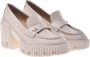 Baldinini Beige Kalfsleren Mocassin Beige Dames - Thumbnail 3