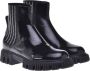 Baldinini Black Combat boots in naplak and elastic with rhinestones Black Dames - Thumbnail 3