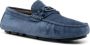 Baldinini Blauwe Leren Loafers Elegant Gesloten Platte Blue Heren - Thumbnail 2