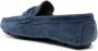 Baldinini Blauwe Leren Loafers Elegant Gesloten Platte Blue Heren - Thumbnail 3