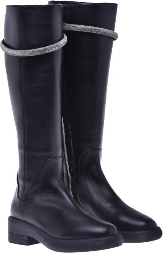 Baldinini Boots in black leather Black Dames