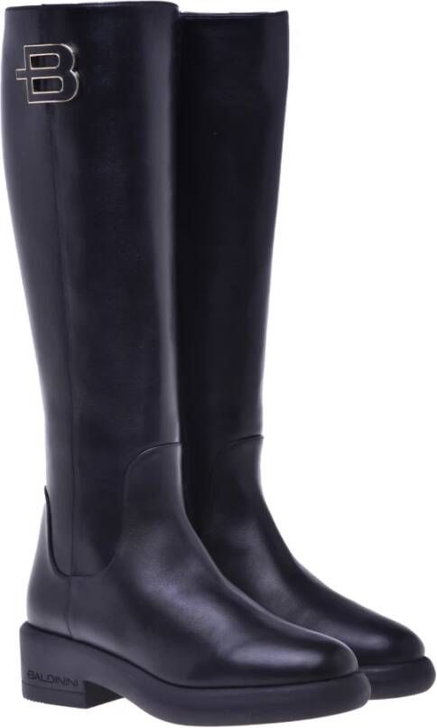 Baldinini Boots in black leather Black Dames