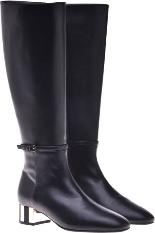 Baldinini Boots in black leather Black Dames