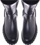 Baldinini Boots in stretchy eco-nappa and black leather Black Dames - Thumbnail 2