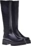 Baldinini Boots in stretchy eco-nappa and black leather Black Dames - Thumbnail 3