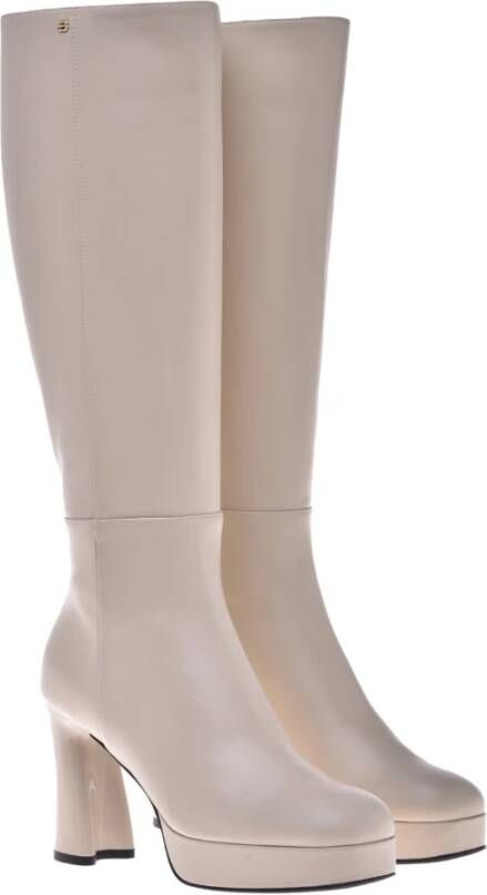 Baldinini Boots in vanilla leather Beige Dames