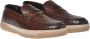 Baldinini Brown woven print loafer Brown Heren - Thumbnail 3