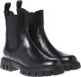 Baldinini Combat boots in black leather and elastic Black Dames - Thumbnail 7