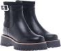 Baldinini Combat boots in black leather and suede Black Dames - Thumbnail 3