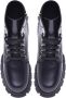 Baldinini Combat boots in black leather Black Dames - Thumbnail 2