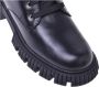 Baldinini Combat boots in black leather Black Dames - Thumbnail 4