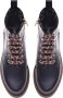 Baldinini Combat boots in black leather Black Dames - Thumbnail 2