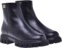 Baldinini Combat boots in black leather Black Dames - Thumbnail 3