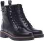 Baldinini Combat boots in black leather Black Dames - Thumbnail 3