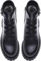 Baldinini Combat boots in black leather Black Dames - Thumbnail 2