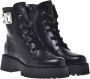 Baldinini Combat boots in black leather Black Dames - Thumbnail 3