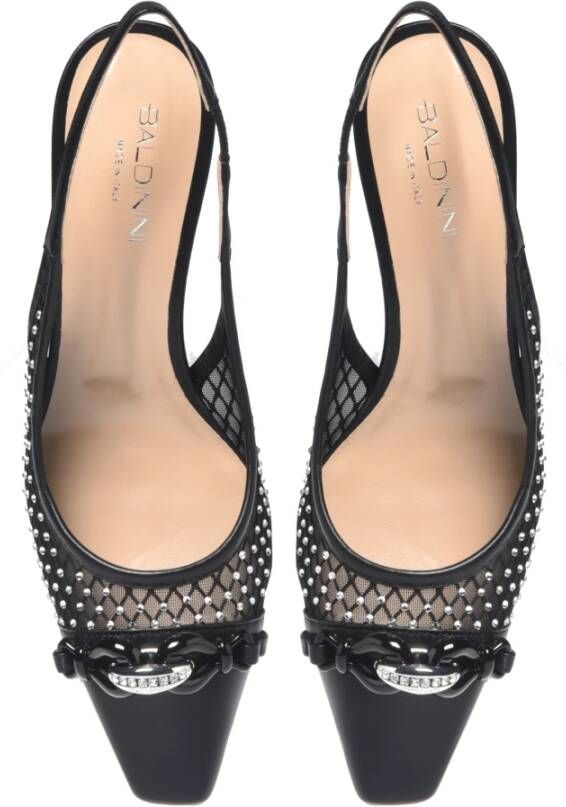 Baldinini Court shoe in black mesh Black Dames