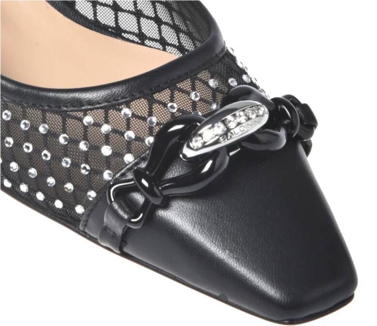 Baldinini Court shoe in black mesh Black Dames