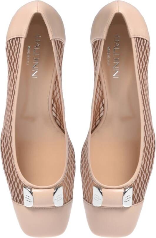 Baldinini Court shoe in nude mesh Beige Dames