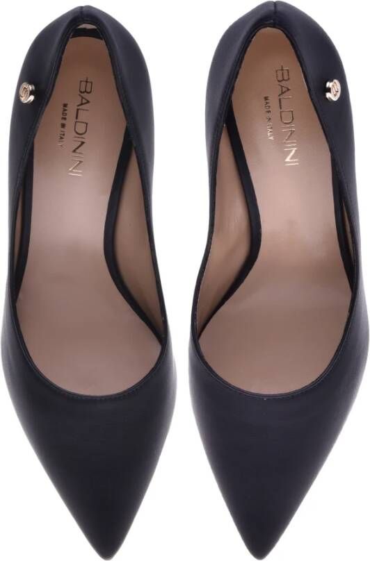 Baldinini Court shoes in black leather Black Dames