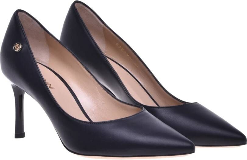 Baldinini Court shoes in black leather Black Dames