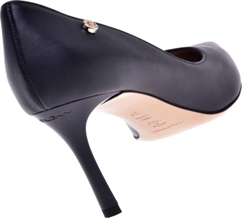 Baldinini Court shoes in black leather Black Dames