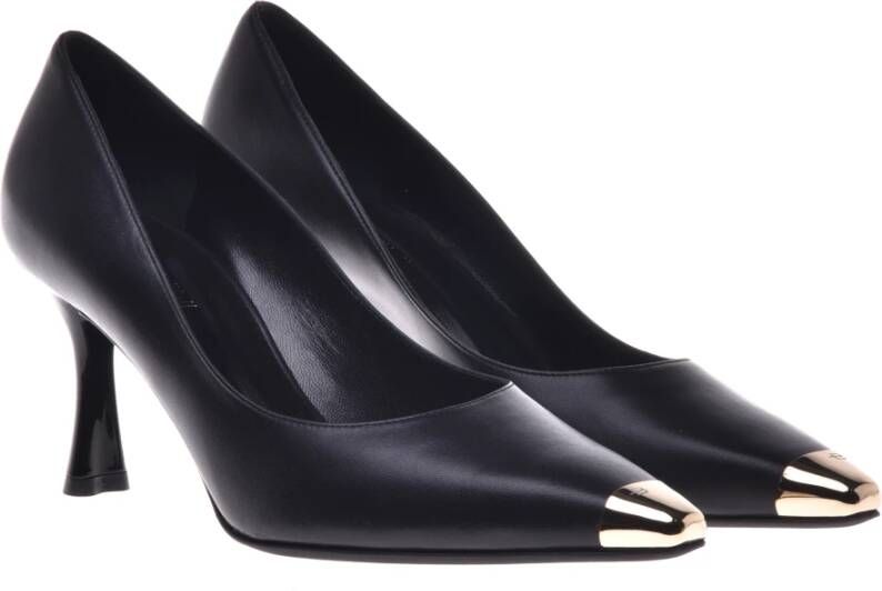 Baldinini Court shoes in black leather Black Dames