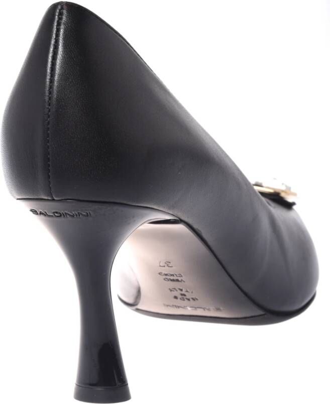 Baldinini Court shoes in black leather Black Dames