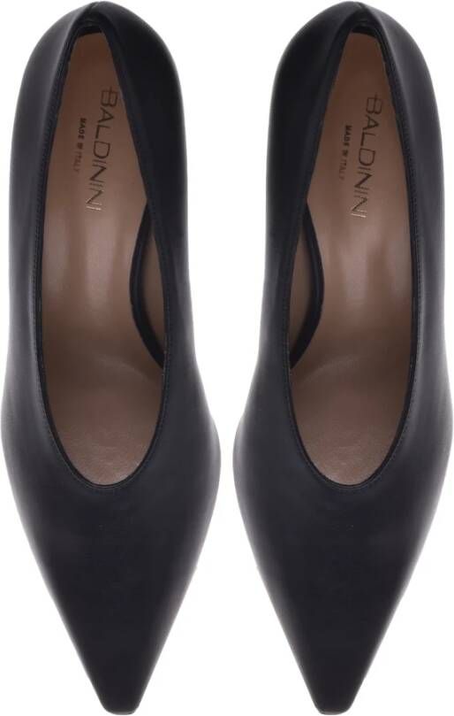 Baldinini Court shoes in black leather Black Dames