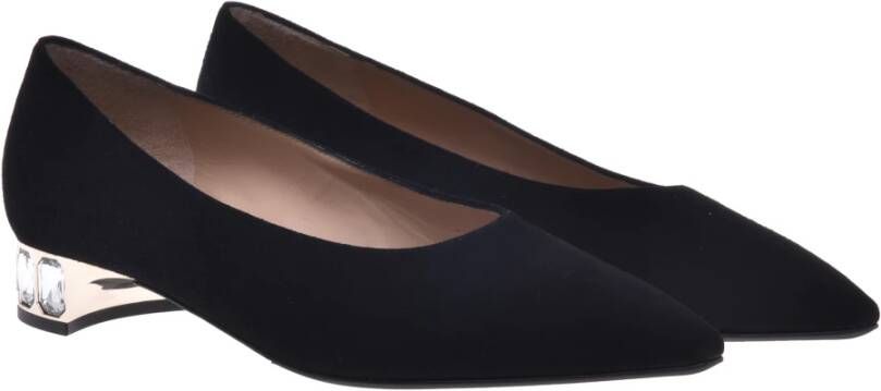 Baldinini Court shoes in black suede Black Dames