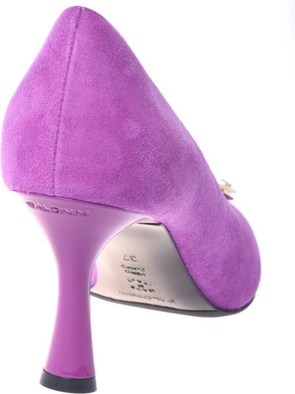 Baldinini Court shoes in purple suede Purple Dames