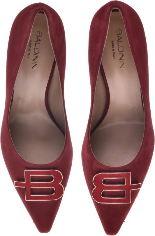 Baldinini Court shoes in red suede Red Dames