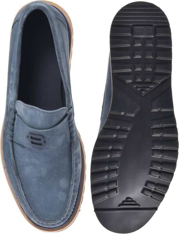 Baldinini Indigo suede loafers Multicolor Heren