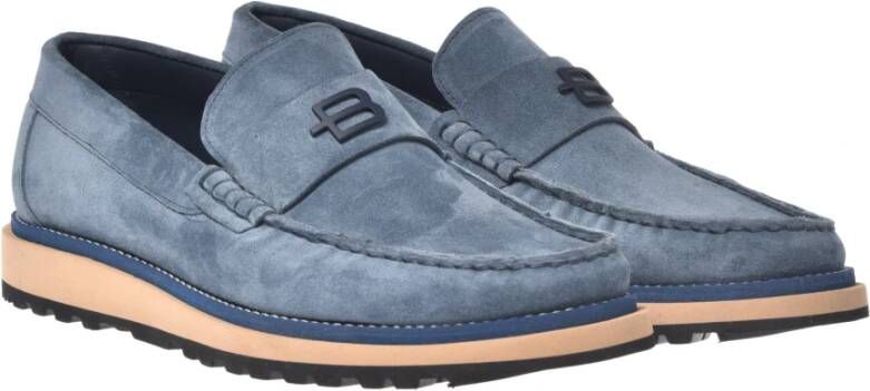 Baldinini Indigo suede loafers Multicolor Heren