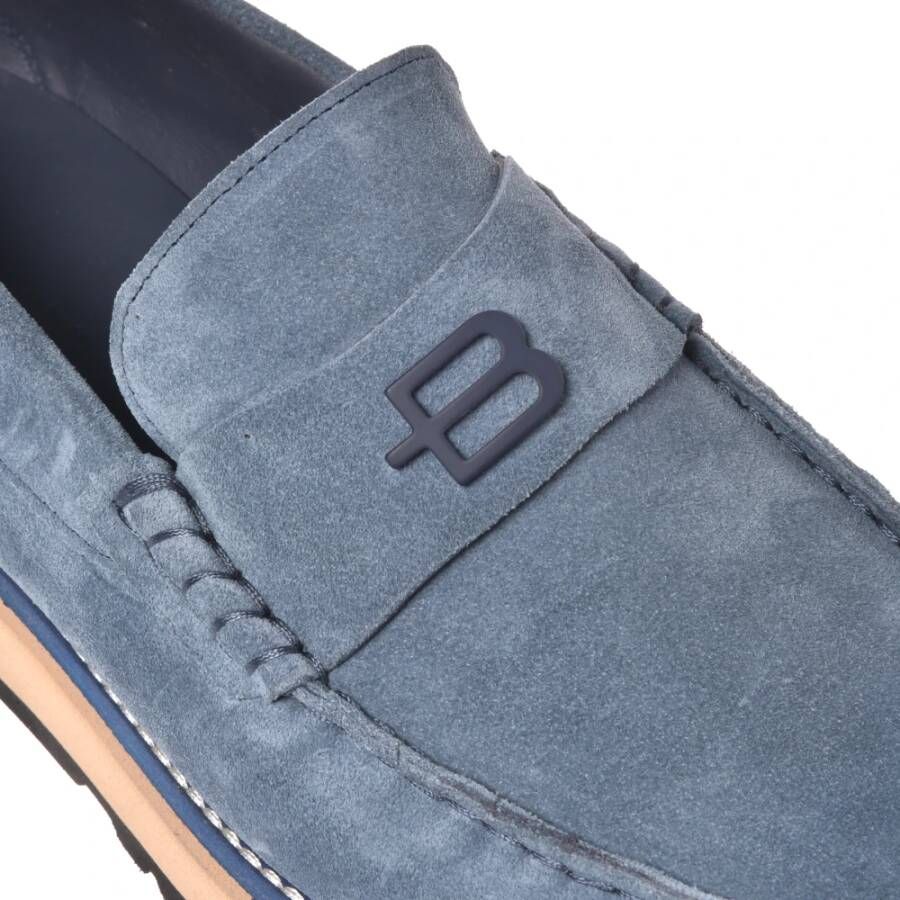 Baldinini Indigo suede loafers Multicolor Heren